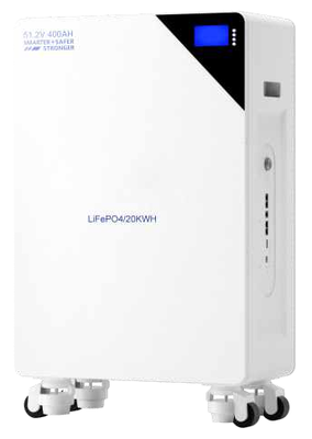 Wall Mounted Home Storage Battery 20.48kWh 51.2V 400Ah Energy Storage System