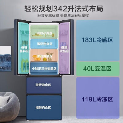 Large Capacity Haier Refrigerator Fridge Energy Efficient For Home Use