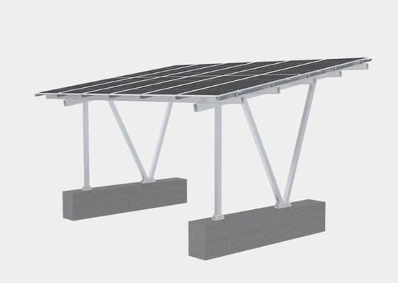Sistema BIPV Solar Carport Sistema fotovoltaico de energia solar 20kWh 25kWp
