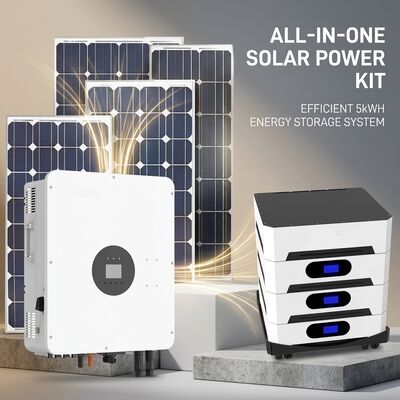 3KW 5kwh نظام الطاقة الشمسية الكهروضوئية LiFePO4 بطارية الليثيوم 220V 230V 240V IP54