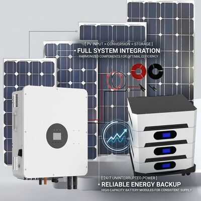 10KW 20kwh Sistem penyimpanan energi fotovoltaik IP54 IP65 pendingin udara