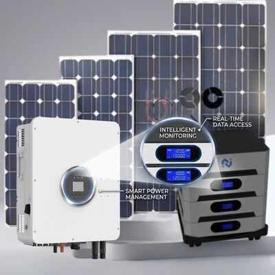 3KW Sistem Tenaga Surya Pv Atap Dipasang Tanah Dipasang IP65